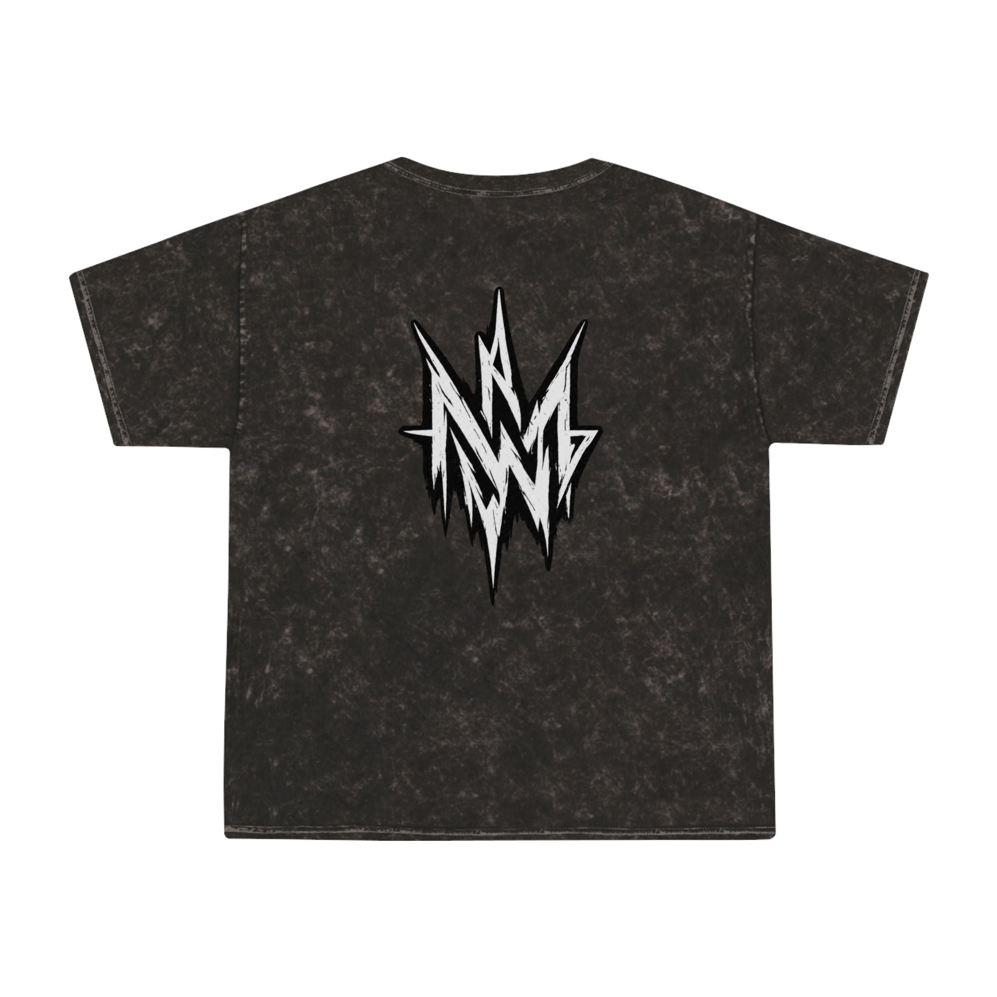 NÛLLWØLF Acid Wash Emblem Tee