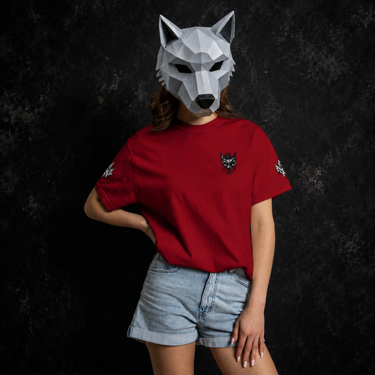 NÛLLWØLF Embroidered Emblem T-Shirt