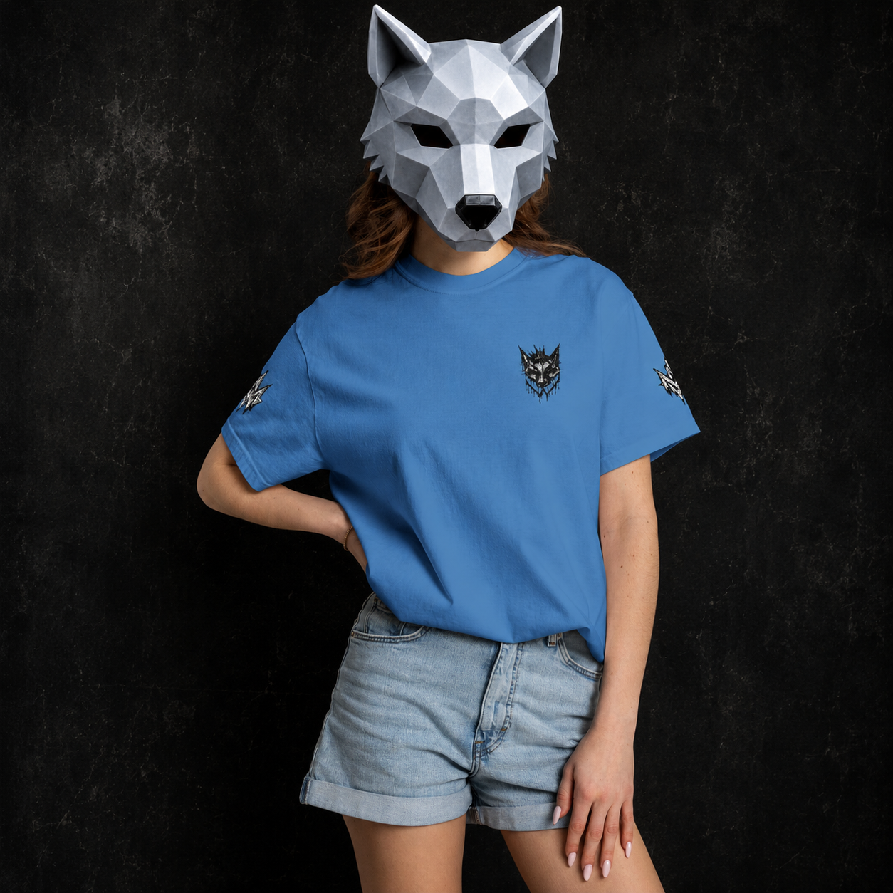 NÛLLWØLF Embroidered Emblem T-Shirt