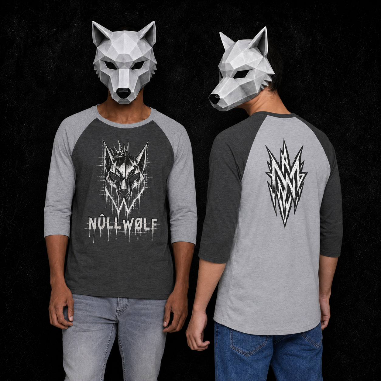 NÛLLWØLF Shard — Baseball Tee