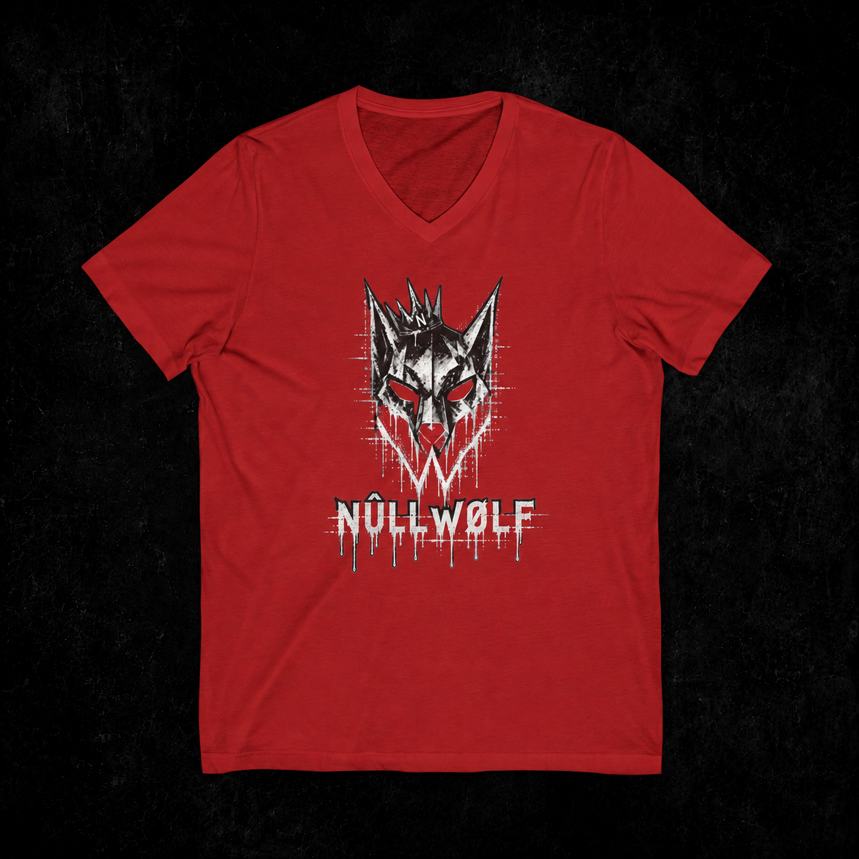 NÛLLWØLF Emblem — V-Neck Tee
